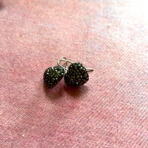 Swarovski black crystal earrings